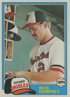 1981 Topps #615 Rick Dempsey Baseball Card