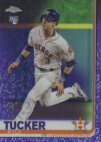 2019 Topps Chrome #39 Kyle Tucker Running-Purple Refractor Baseball Card