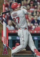 2020 Topps Update #U292 Mike Trout Gold Foil Baseball Card