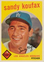 1959 Topps #163 Sandy Koufax Baseball Card