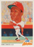 1991 Score #669 Eric Davis Baseball Card