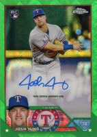 2023 Topps Chrome Logofractor Edition Refractor Chrome Autograph #RCAJJ Josh Jung Green Baseball Card