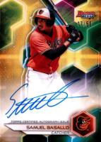 2023 Bowman's Best Best of 2023 Autographs #B23SB Samuel Basallo Gold Baseball Card