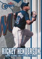 2000 Fleer Gamers #61 Rickey Henderson Baseball Card