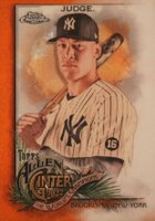 2022 Topps Allen & Ginter Chrome #11 Aaron Judge Orange Refractor Baseball Card