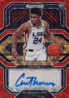 2021 Panini Prizm Draft Picks College Penmanship #CPCTH Cameron Thomas Choice Prizm-Red Basketball Card