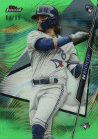2020 Finest #27 Bo Bichette Green Refractor Baseball Card