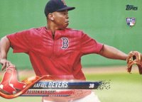 2018 Topps #18 Rafael Devers Red Jersey Baseball Card