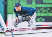 2017 Topps #244 Freddie Freeman Blue Jersey Baseball Card
