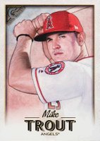 2018 Topps Gallery #100 Mike Trout Baseball Card