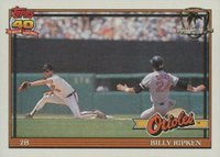 1991 Topps Desert Shield #677 Billy Ripken Baseball Card