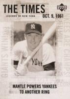 2001 Upper Deck Legends of NY #190 Mickey Mantle Baseball Card