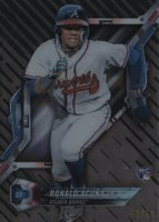 2018 Topps High Tek #HT-RA Ronald Acuna Jr. Rainbow Foil-Black Baseball Card