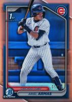 2024 Bowman Draft #BDC109 Ariel Armas Chrome-Rose Gold Refractor Baseball Card