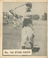 1936 Goudey World Wide Gum  #105 Stan Hack Baseball Card