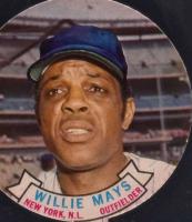 1972 Topps Candy Lids Test Issue # Willie Mays Baseball Card