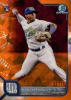 2022 Bowman Chrome Sapphire Edition #10 Wander Franco Orange Baseball Card