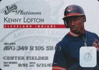 1995 Studio #11 Kenny Lofton Platinum Baseball Card