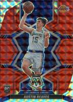 2021 Panini Mosaic #241 Austin Reaves Red Mosaic Basketball Card