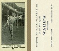 1916 Wares #51 Larry Doyle Baseball Card