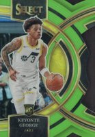2023 Panini Select #109 Keyonte George Neon Green Die-Cut Basketball Card