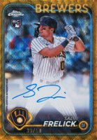 2024 Topps Chrome Rookie Autographs #RASF Sal Frelick Gold Wave Baseball Card