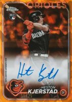 2024 Topps Chrome Sapphire Chrome Sapphire Autographs #CSAHK Heston Kjerstad Orange Baseball Card