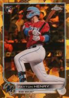 2022 Topps Chrome Sapphire Edition #611 Payton Henry Gold Baseball Card