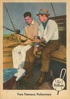 1959 Fleer Ted Williams #67 Two Famous Fishermen Baseball Card