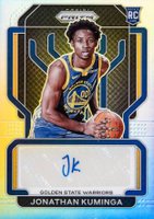 2021 Panini Prizm Rookie Signatures #RSJKU Jonathan Kuminga Silver Prizm Basketball Card