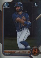 2022 Bowman Draft #BDC190 Jett Williams Chrome Baseball Card