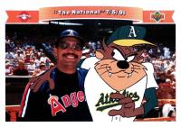 1991 Upper Deck Comic Ball 2 #5 Reggie Jackson/Taz Baseball Card