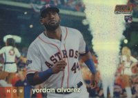 2020 Stadium Club Chrome #69 Yordan Alvarez Orange Refractor Baseball Card