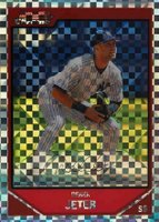 2007 Bowman Chrome #90 Derek Jeter Xfractor Baseball Card