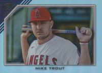 2022 Topps Gallery #100 Mike Trout Rainbow Foil Baseball Card