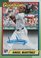 2025 Topps 1990 Topps Baseball Autographs #90AAMZ Angel Martinez Baseball Card