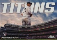 2023 Topps Chrome Topps Chrome Titans #CT19 Anthony Volpe Update Baseball Card