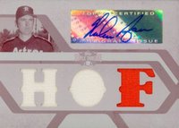 2008 Topps Triple Threads Relics Autographs #133 Nolan Ryan White Whale Print Plate Magenta 1/1 Baseball Card