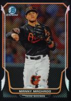 2014 Bowman Chrome #128 Manny Machado Carbon Fiber Refractor Baseball Card