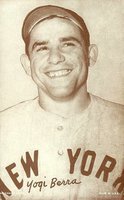 1947 Exhibits 1947-66 # Yogi Berra Portrait-Made in USA Baseball Card