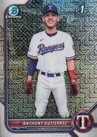 2022 Bowman Mega Box Chrome #160 Anthony Gutierrez Baseball Card