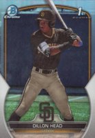 2023 Bowman Draft #BDC7 Dillon Head Chrome-Refractor Baseball Card