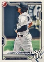 2021 Bowman Paper Prospects #BP13 Jasson Dominguez Baseball Card