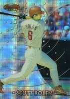 1997 Bowman's Best Preview #BBP12 Scott Rolen Atomic Refractor Baseball Card