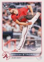 2022 Topps Complete Set #509 Spencer Strider 582 Montgomery Club Baseball Card