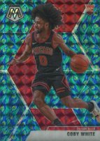 2019 Panini Mosaic #211 Coby White Peacock Choice Basketball Card