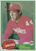 1981 Topps #691 Dick Ruthven Baseball Card