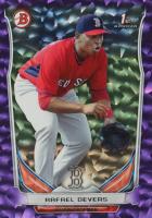 2014 Bowman Draft Picks Top Prospects #TP37 Rafael Devers Purple Ice Baseball Card