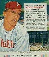 1955 Red Man Tobacco #24 Curt Simmons Baseball Card