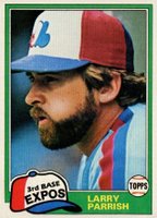 1981 Topps #15 Larry Parrish Baseball Card